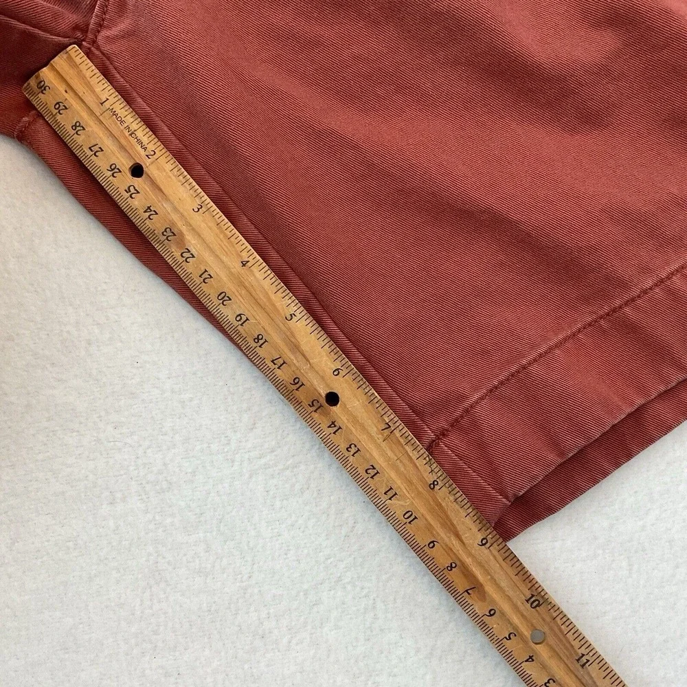 J Crew Gramercy Shorts Men's‎ 30 Rust Red Flat Front Chinos Cotton Casual
